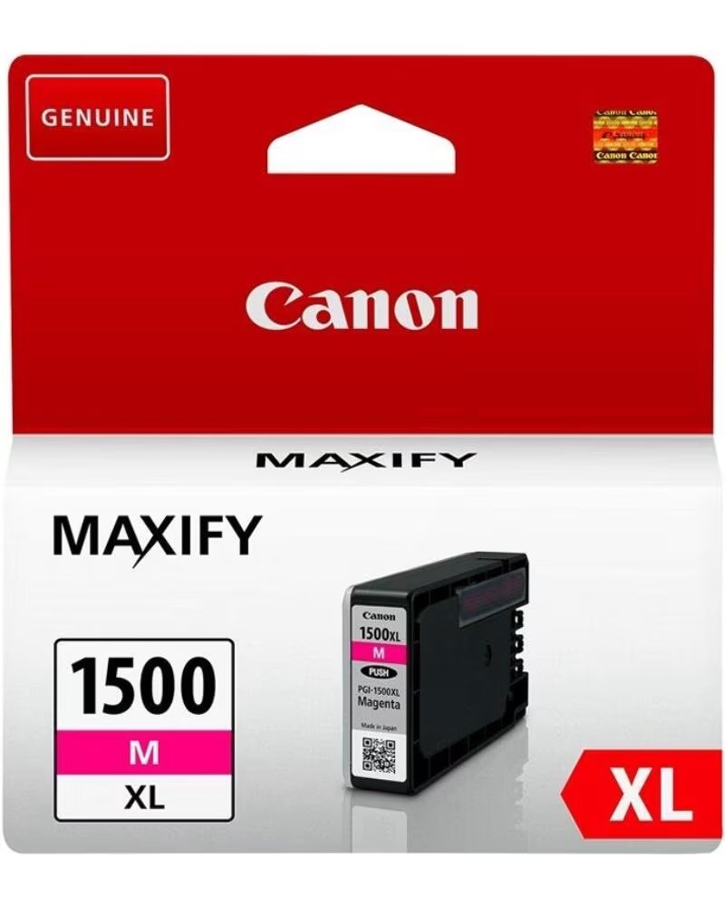 CANON Cartucho de Tinta Original PGI-1500XL Alta Capacidad- Magenta