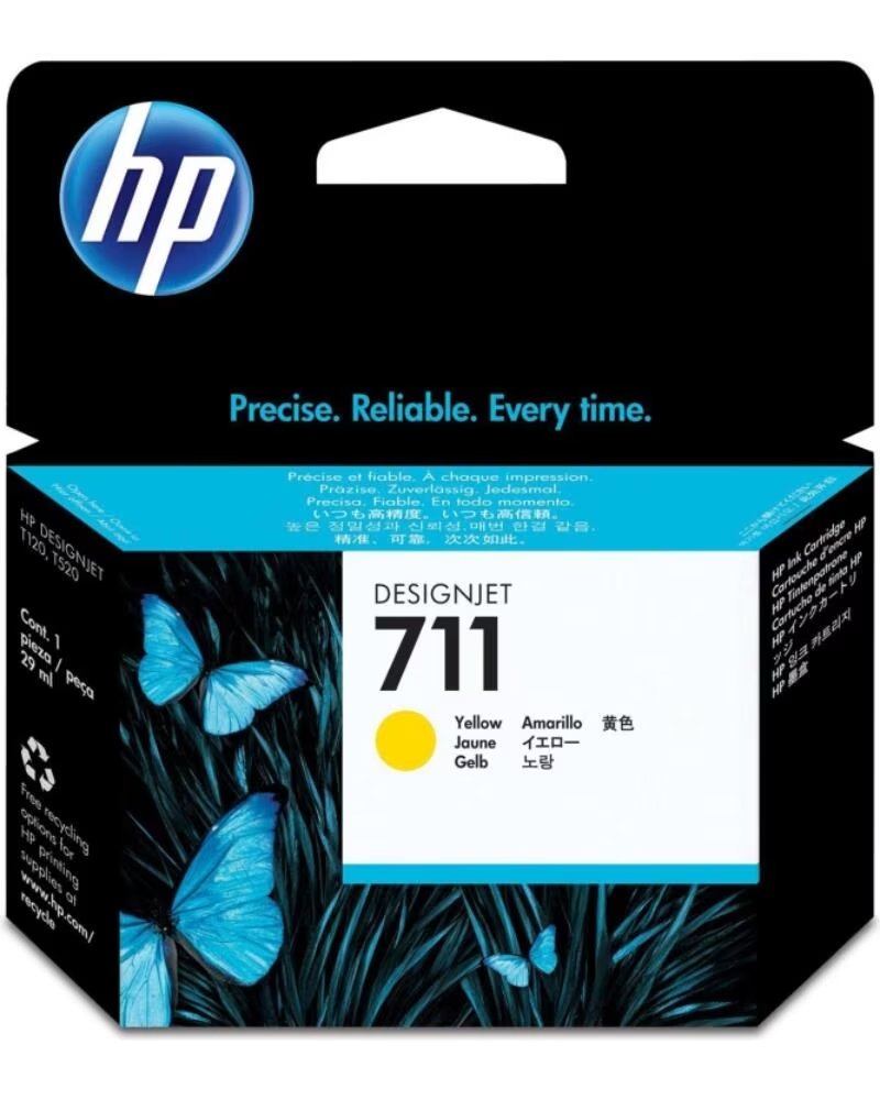 HP Cartucho de Tinta Original nº711- Amarillo