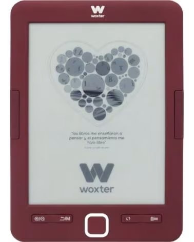 WOXTER Libro Electronico Ebook Scriba 195- 6- Tinta Electronica- Rojo