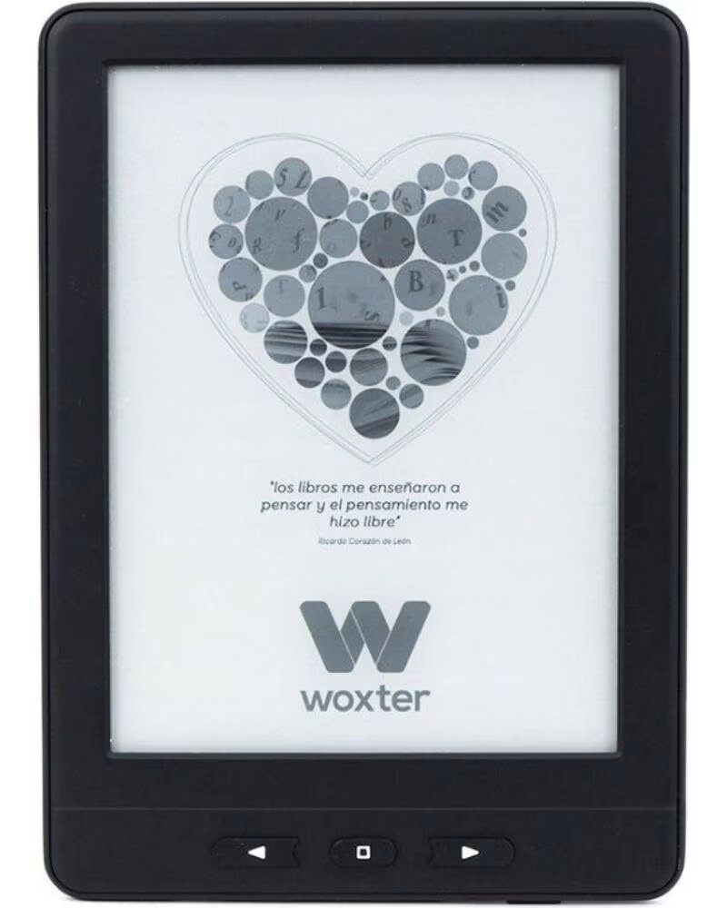 WOXTER Libro Electronico Ebook Scriba Paperlight TP- 6 tactil retroiluminado Tinta Electronica- Negro