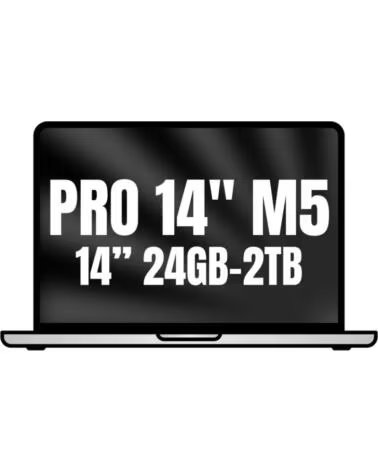 APPLE Macbook Pro 14- M5 Pro 18-Core CPU- 24GB- 2TB SSD- 20-Core GPU- Plata