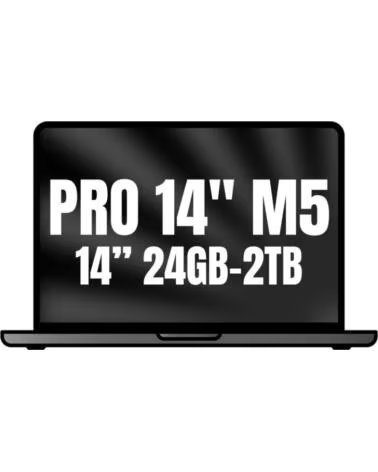 APPLE Macbook Pro 14- M5 Pro 15-Core CPU- 24GB- 2TB SSD- 16-Core GPU- Negro Espacial