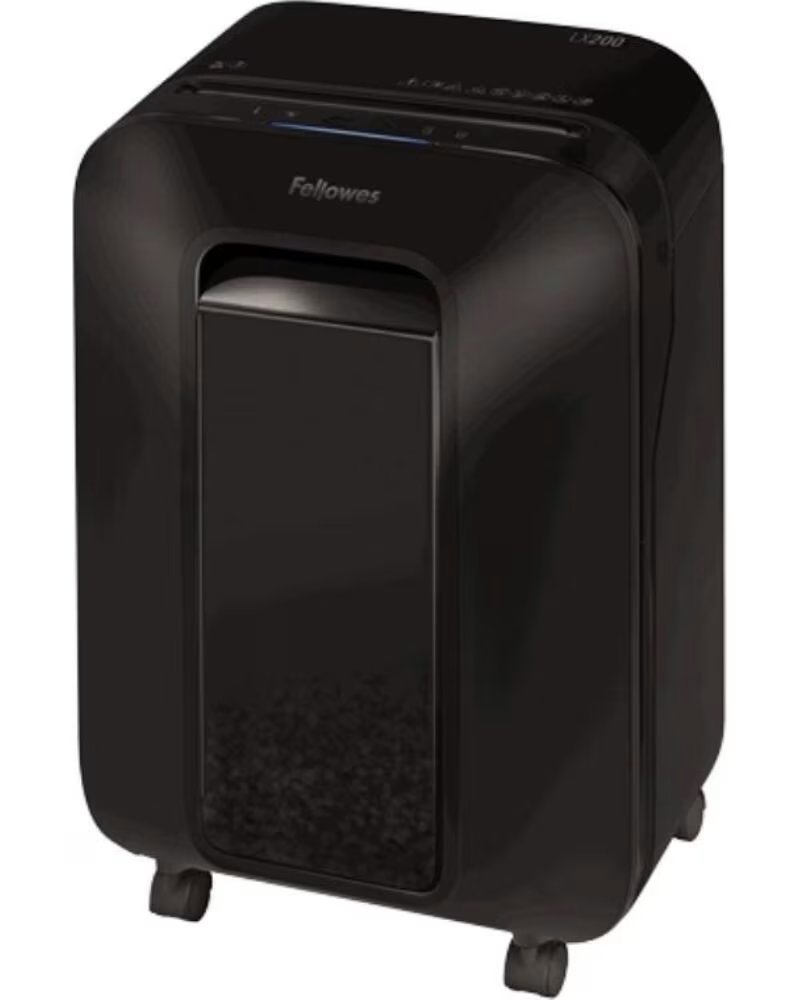 FELLOWES Destructora LX200- Minicorte de 4 x 12mm- Negra
