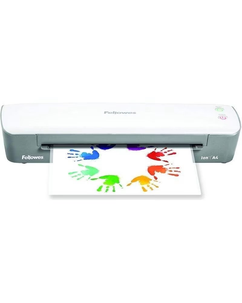 FELLOWES Plastificadora Ion A4 4560001- hasta A4 y 80-125 Micras- Blanca y Gris