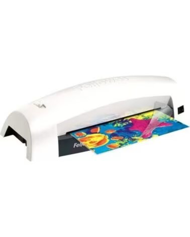 FELLOWES Plastificadora Lunar 5715601- hasta A4 y 80 Micras- Blanca y Negra