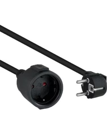 NANO CABLE Cable de alimentacion schuko nanocable 2m - macho - hembra - negro