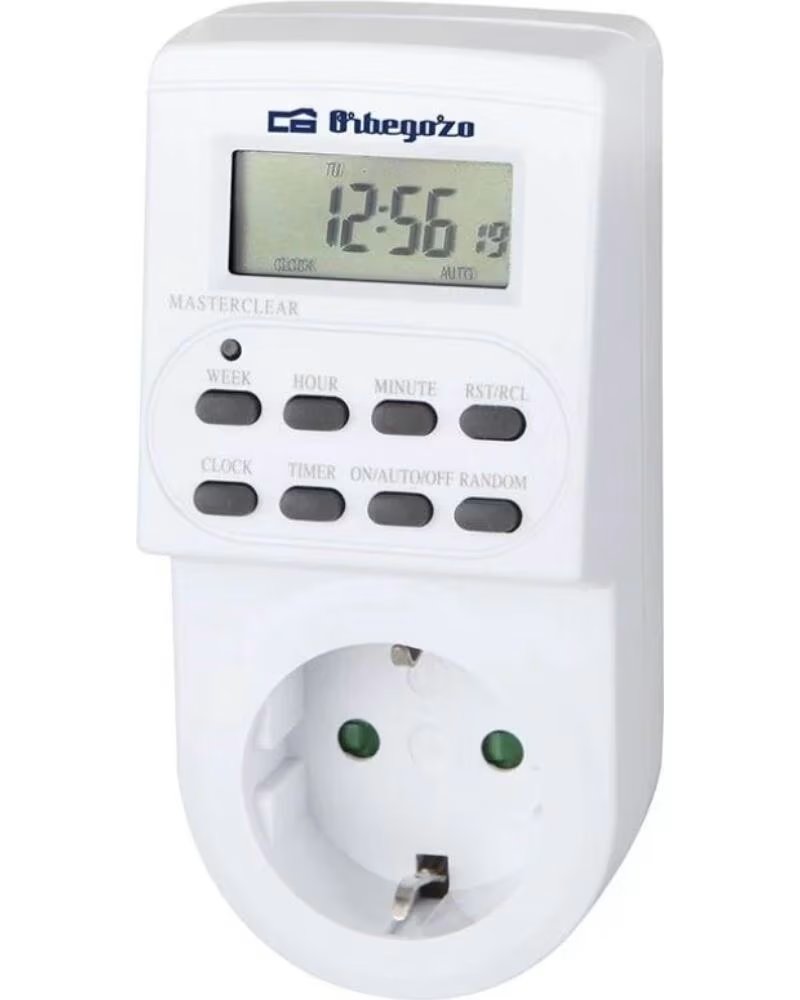ORBEGOZO Programador de Enchufe PG 20 -Potencia Maxima 3600W