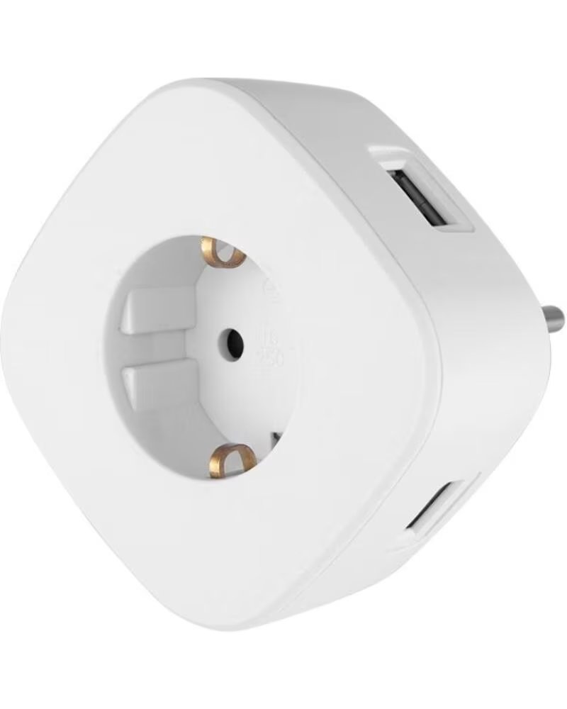 ORBEGOZO Enchufe EN 1500- 1 Toma Schuko- 3 Tomas USB