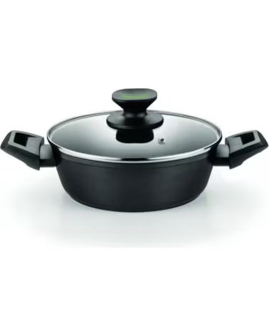 MONIX Cacerola Baja Green M480528- Ø28cm- Aluminio forjado- Apta para Induccion