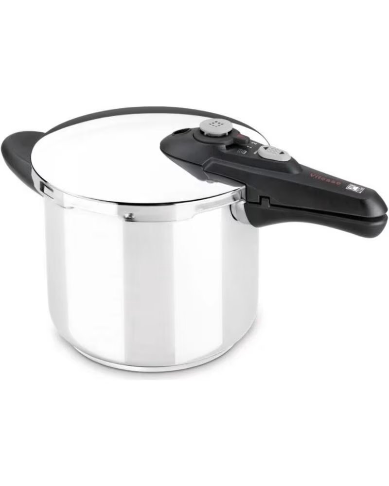 BRA Olla a Presion Vitesse A185101- Ø22cm- 4L- Acero Inoxidable- Apta para Induccion