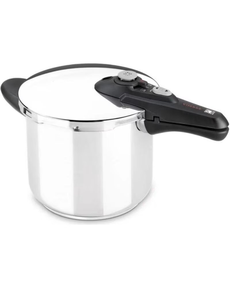 BRA Olla a Presion Vitesse A185103- Ø22cm- 7L- Acero Inoxidable- Apta para Induccion