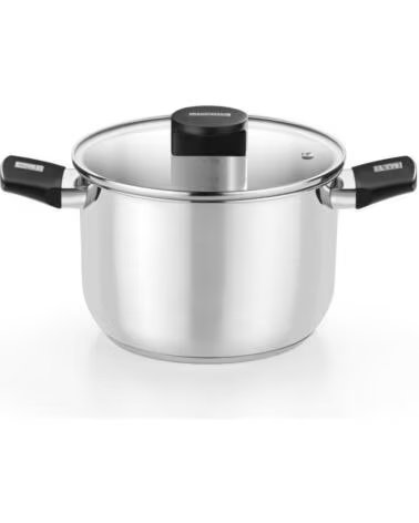 MONIX Olla Elite Inox M240224- 24cm- 6 5L- Acero Inoxidable- Apta para Induccion