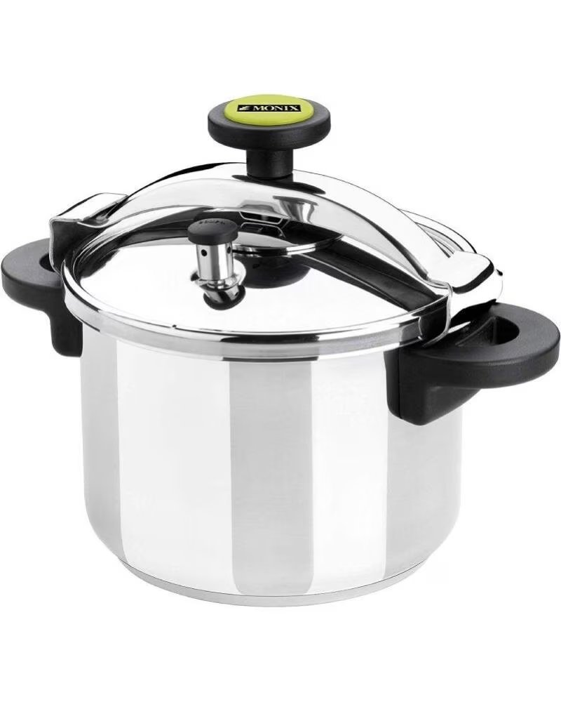 MONIX Olla a Presion M530004- Ø24cm- 10L- Acero Inoxidable- Apta para Induccion