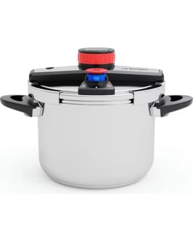 ORBEGOZO Olla a Presion HP 6200- 6L- Acero Inoxidable- Apta para Induccion