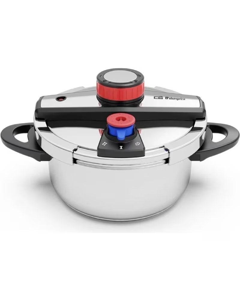 ORBEGOZO Olla a Presion HP 4200- 4L- Acero Inoxidable- Apta para Induccion