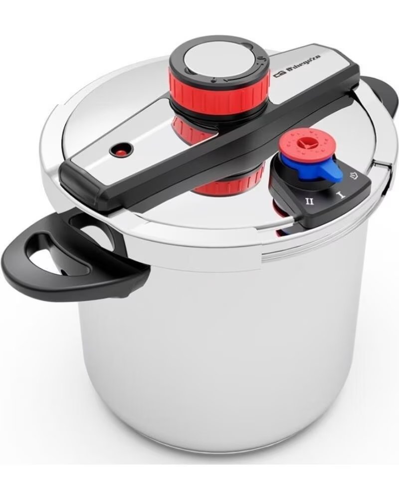 ORBEGOZO Olla a Presion HP 8200- 8L- Acero Inoxidable- Apta para Induccion
