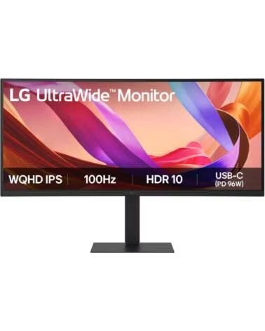 LG Monitor Profesional Ultrapanoramico Curvo UltraWide 34U650A-B 34- WQHD- Multimedia- Regulable en altura- Negro
