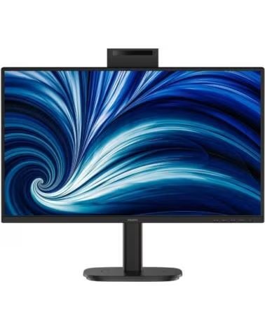 PHILIPS Monitor Profesional 24B2N3200JH 23 8- Full HD- Webcam- Multimedia- Regulable en altura- Negro