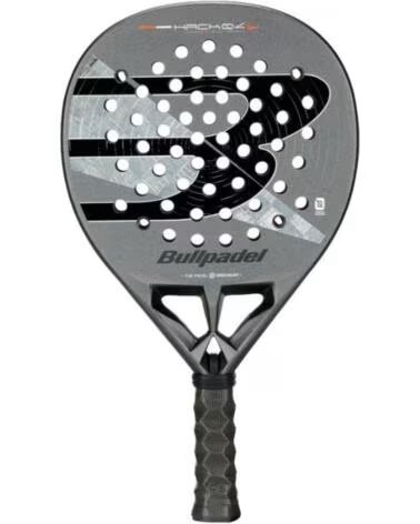 BULLPADEL Pala de Padel Hack 04 Hybrid 2026 Paquito Navarro- Negra y Gris
