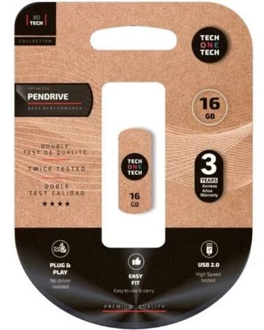 TECH ONE USB-STICK 16GB PRO SMART CLIP USB 20