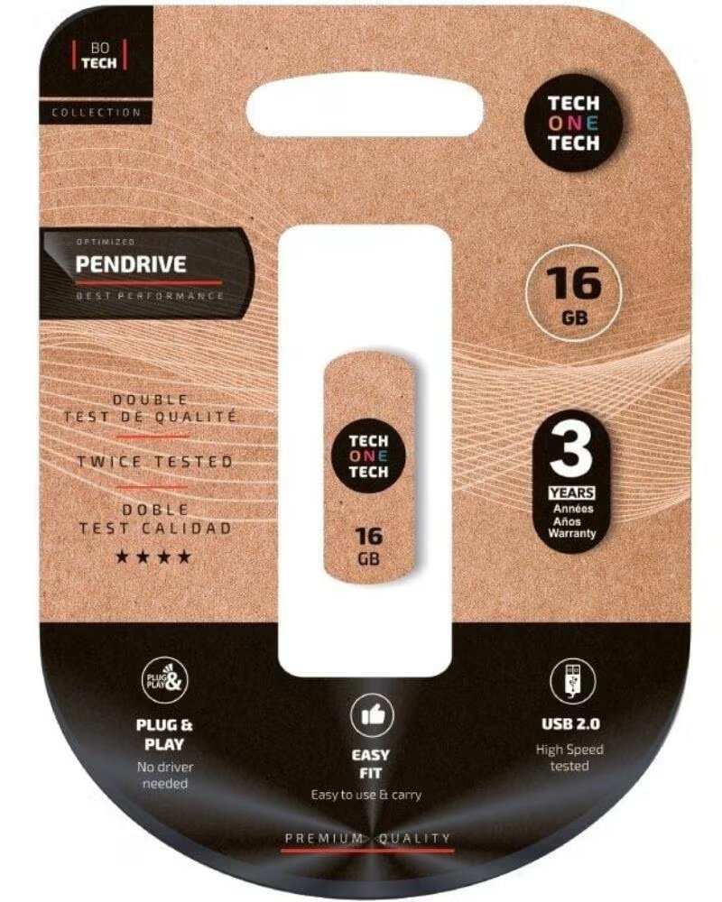 TECH ONE USB-STICK 16GB PRO SMART CLIP USB 20