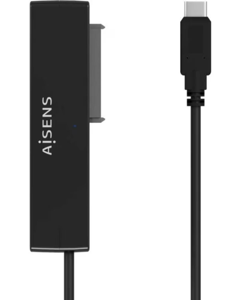 AISENS Adaptador para Discos Duros 2 5-3 5 ASE-35C02B- USB Tipo-C - SATA- con Alimentador