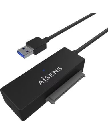 AISENS Adaptador para Discos Duros 2 5-3 5 ASE-35A01B- USB 3 0 - SATA- con Alimentador