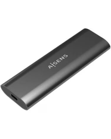 AISENS Caja Externa para Disco SSD M 2 SATA-NVMe ASM2-015GR- USB 3 1- Sin tornillos