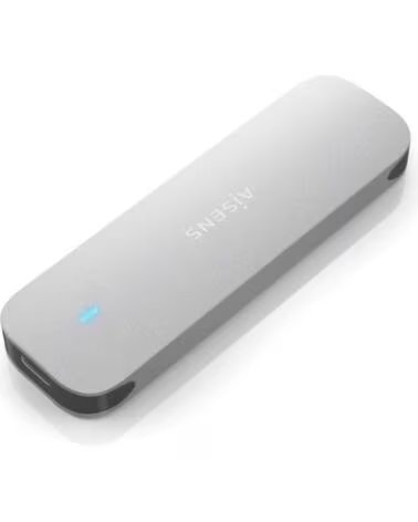 AISENS Caja Externa para Disco SSD M 2 NVMe ASM2-025SL- USB 3 2- Sin tornillos