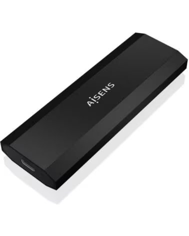 AISENS Caja Externa para Disco SSD M 2 NVMe ASM2-028B- USB 3 2- Sin tornillos