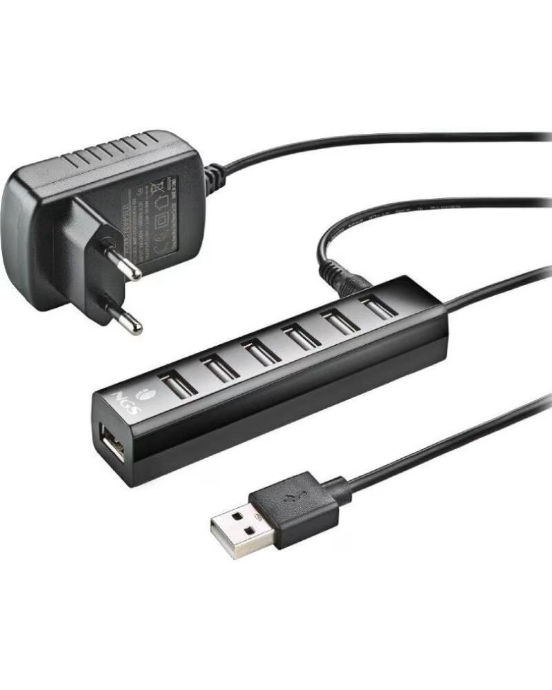NGS Hub USB 2 0 con Alimentacion Externa IHUB7 Tiny- 7xUSB