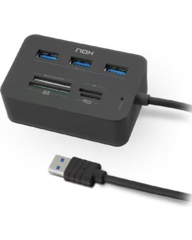 NOX Lector de tarjetas nxliterdrone 3 x usb 3 0