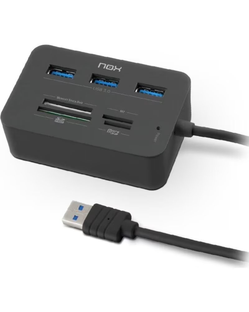 NOX Lector de tarjetas nxliterdrone 3 x usb 3 0