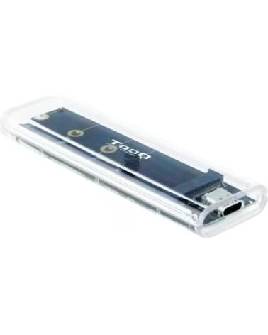 TOOQ Caja externa ssd m 2 ngff - nvme transparente rgb