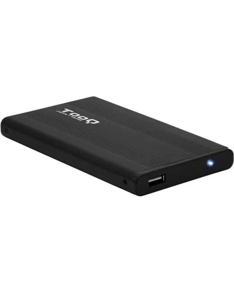 TOOQ Caja externa tqe - 2510b hdd - ssd 2 5 pulgadas 9 5mm sata usb 2 0 negra
