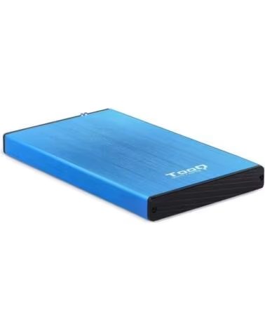 TOOQ Caja externa tqe - 2527bl para hdd 2 5 pulgadas 9 5mm sata 3 usb 3 0 - 3 1 azul