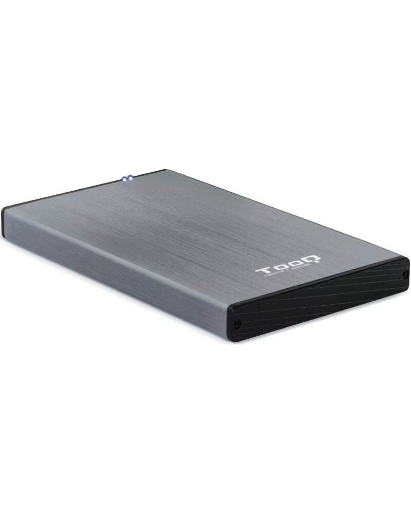 TOOQ Caja externa tqe - 2527g para hhd - ssd 2 5 pulgadas 9 5mm sata usb 3 0 gris