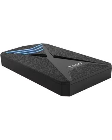 TOOQ Caja externa gaming tqe - 2550bl para hdd - ssd 2 5 pulgadas 9 5mm sata 3 usb 3 0 - 3 1 negro