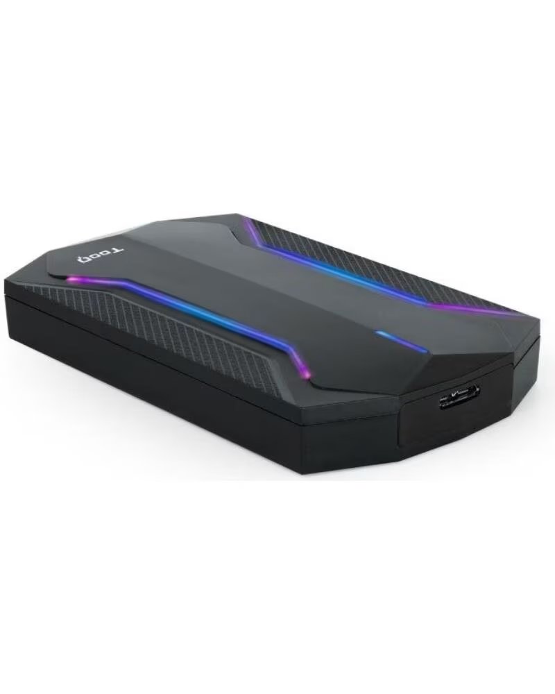 TOOQ Caja externa tqe - 2599rgb ssd 2 5 pulgadas usb 3 1 led colores