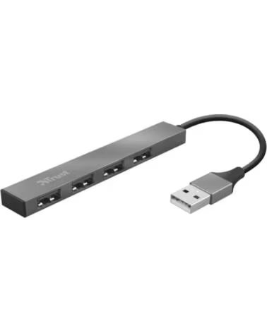 TRUST Hub USB 2 0 Halyx- 4xUSB- Gris