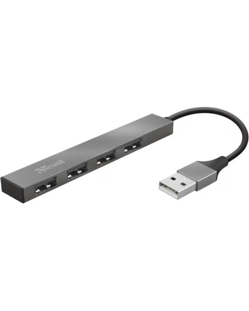 TRUST Hub USB 2 0 Halyx- 4xUSB- Gris