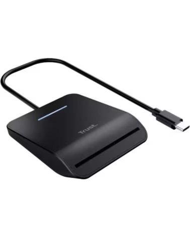 TRUST Lector de DNI Primo 26061- USB Tipo-C- Negro