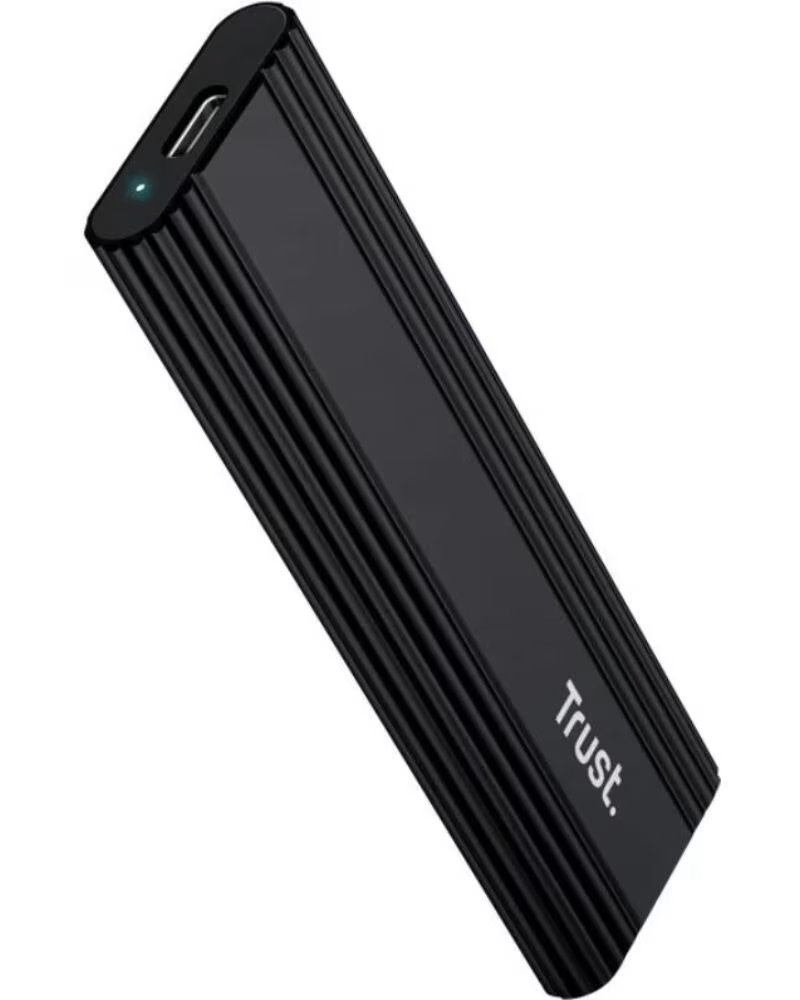 TRUST Caja Externa para Disco SSD M 2 25806- USB 3 2 Gen2- Sin tornillos