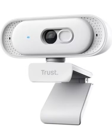 TRUST Webcam Tomar 2K 26180- 2560 x 1440 QHD- Blanca