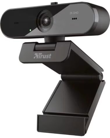 TRUST Webcam TW-250- Enfoque Automatico- 2560 x 1440 QHD