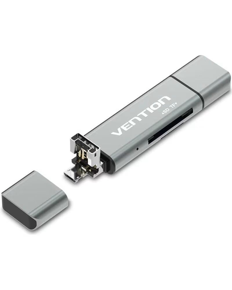 VENTION Lector de Tarjetas Externo CCJH0- USB 2 0
