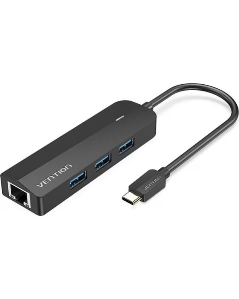 VENTION Hub USB Tipo-C TGPBB- 3xUSB- 1xRJ45- 1xMicro B PD