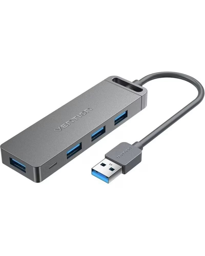 VENTION Hub USB 3 0 CHLHB- 4xUSB- 1xMicroUSB PD- Gris