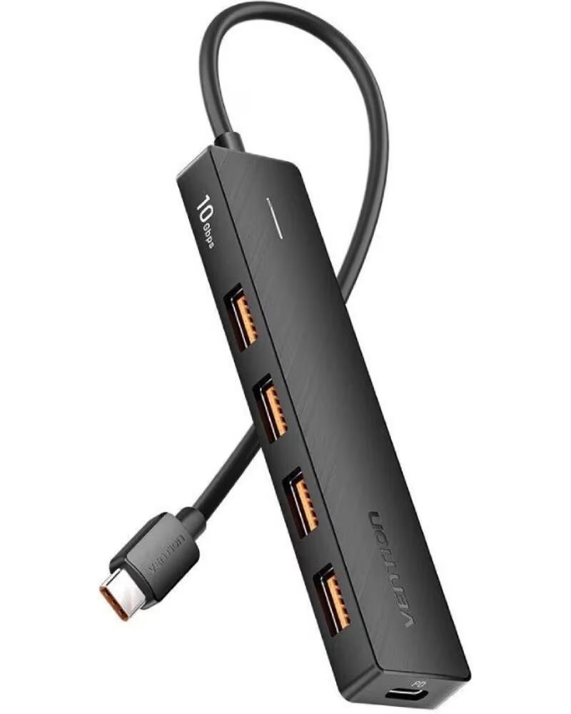 VENTION Hub USB Tipo-C 3 2 CKCBB- 4xUSB- 1xUSB Tipo-C PD
