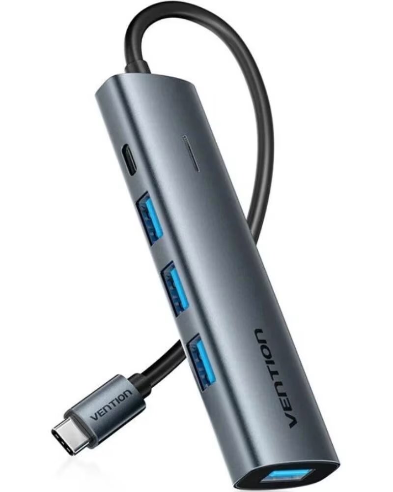 VENTION Hub USB Tipo-C 3 0 TGZHB- 3xUSB- 1xUSB Tipo-C PD- Gris